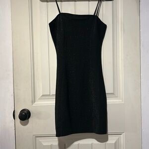 Black mini dress